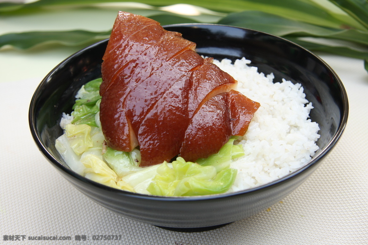 猪手饭 包菜 米饭 传统美食 餐饮美食