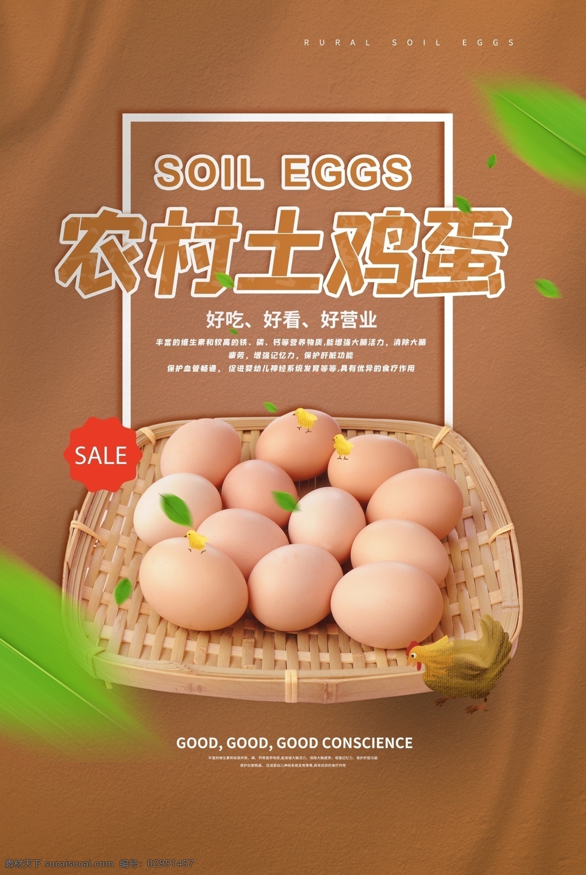 农村 土 鸡蛋 促销 宣传 活动 海报 土鸡蛋