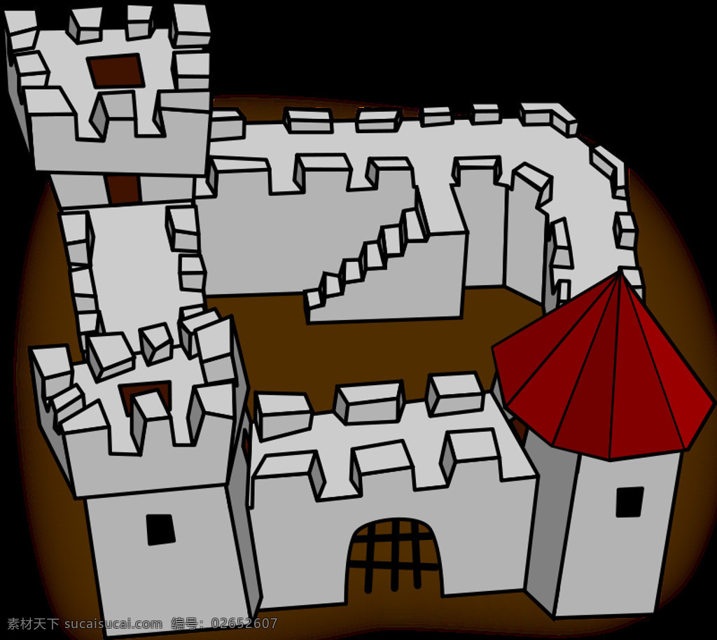 要塞或城堡 丑陋 非 透视 卡通 堡垒 要塞 草图 城堡 地理 地图 幻想 建设 建筑 颜色 游戏 制图 我是怎么做的 中世纪的 rpg 简单的 据点 插画集