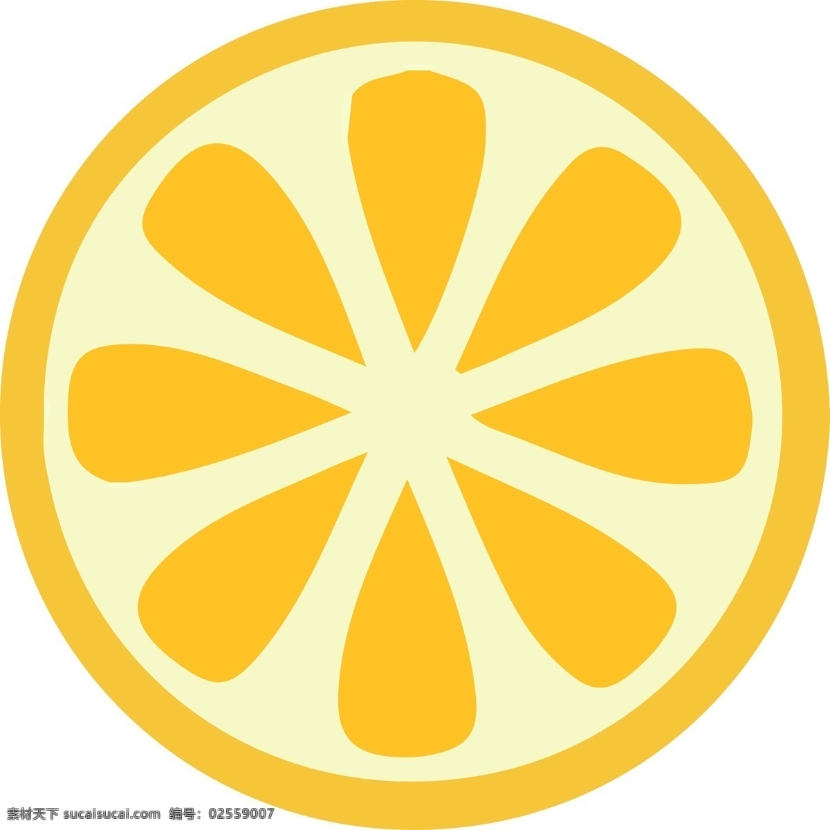 矢量柠檬片 矢量图 柠檬 青柠 西柚 矢量手绘 水果