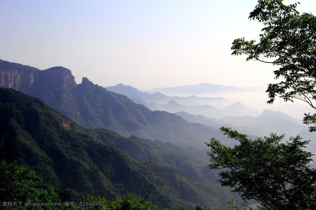 蓝天 绿山 白云 植物 风景 旅游摄影 国内旅游