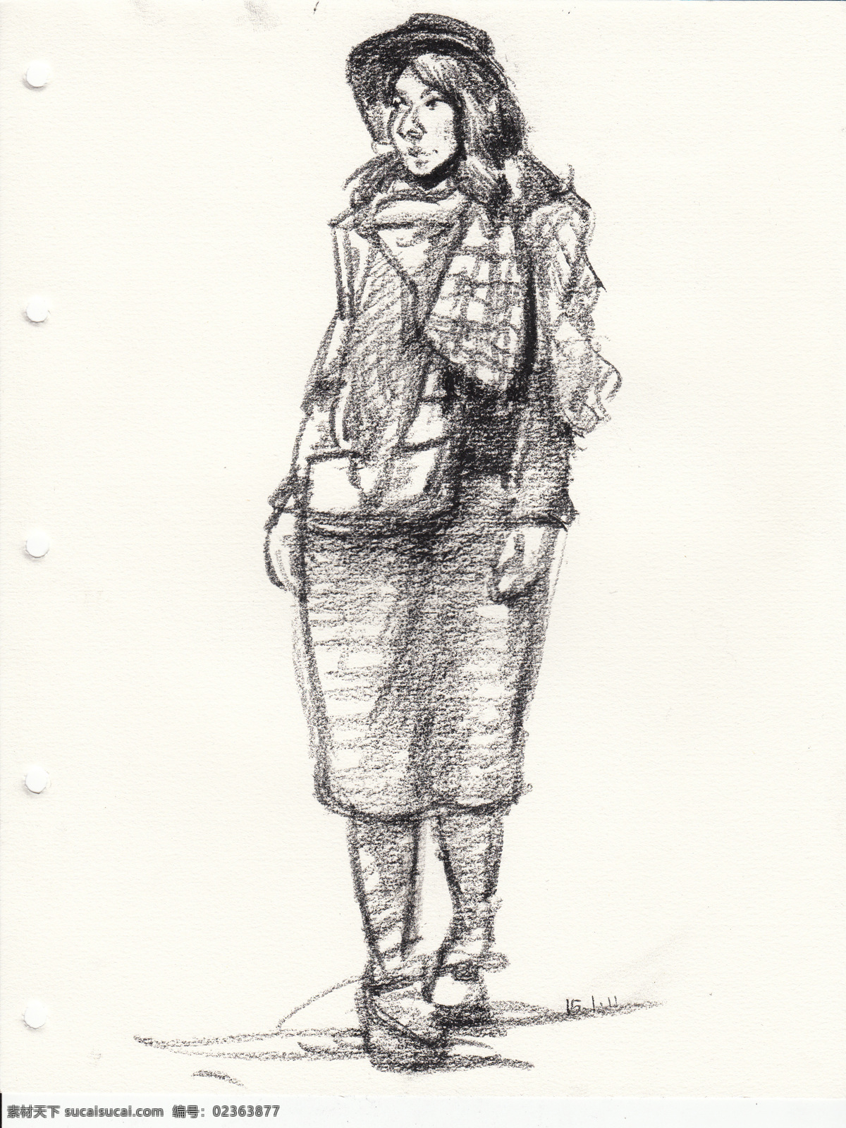 练习人物速写 人物速写 人物肖像 设计素材 素描速写 西洋美术 书画美术 白色