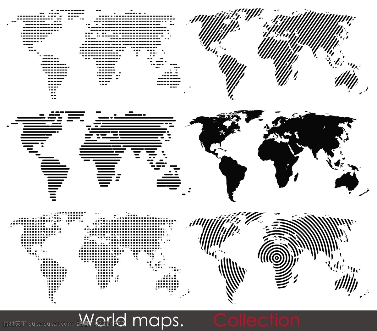 点状 世界地图 矢量 地图 横幅 剪影 矢量素材 斜纹 圆形波纹 矢量图