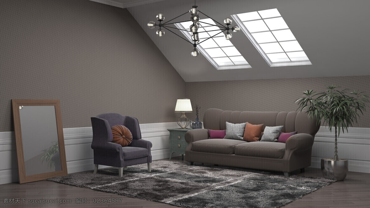 客厅沙发 装饰 客厅 沙发 椅子 效果 房子 室内空间 豪华 现代 装饰效果图 窗帘 台灯 电视机 环境设计 室内设计
