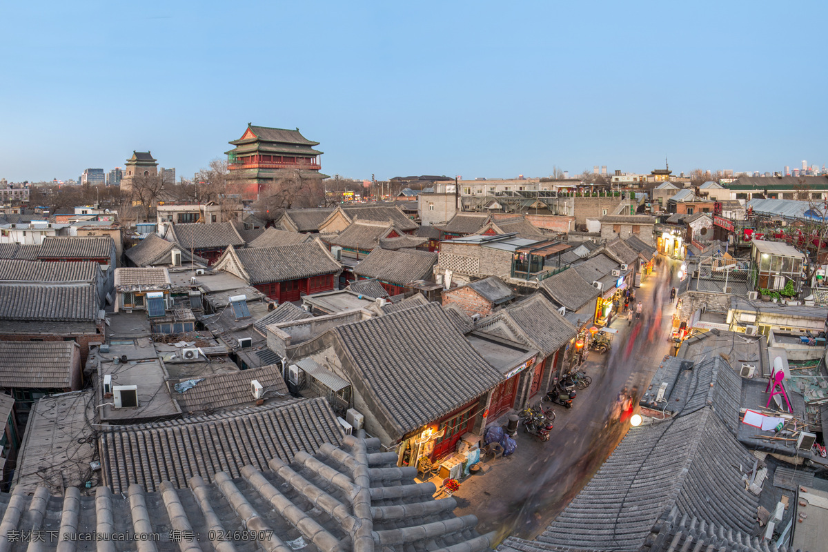 北京四合院 老北京 建筑 古建筑 屋顶 瓦房 旅游摄影 国内旅游