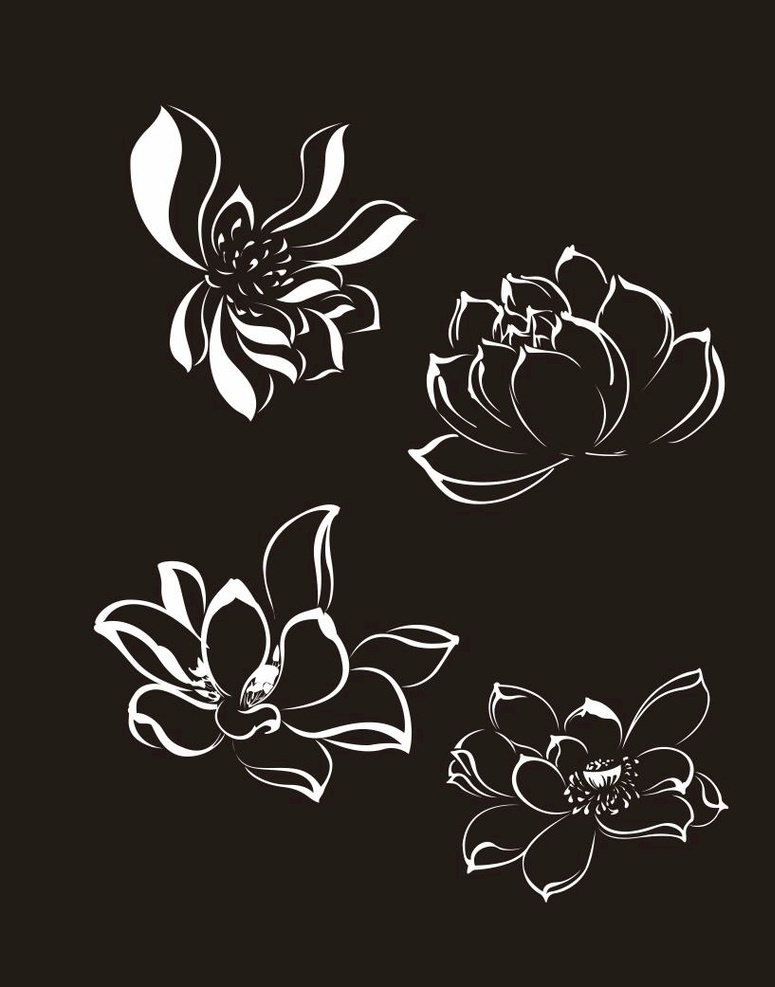 莲花矢量 莲花 荷花 花 图标 矢量 花图