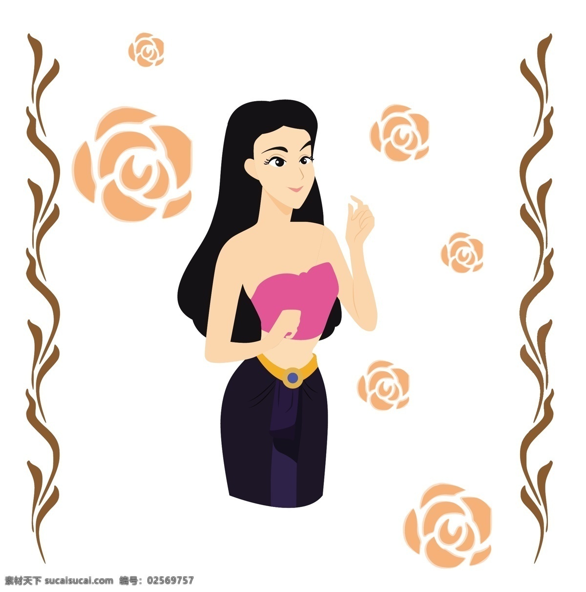 女孩系列 披肩 粉红色 蓝色 围裙