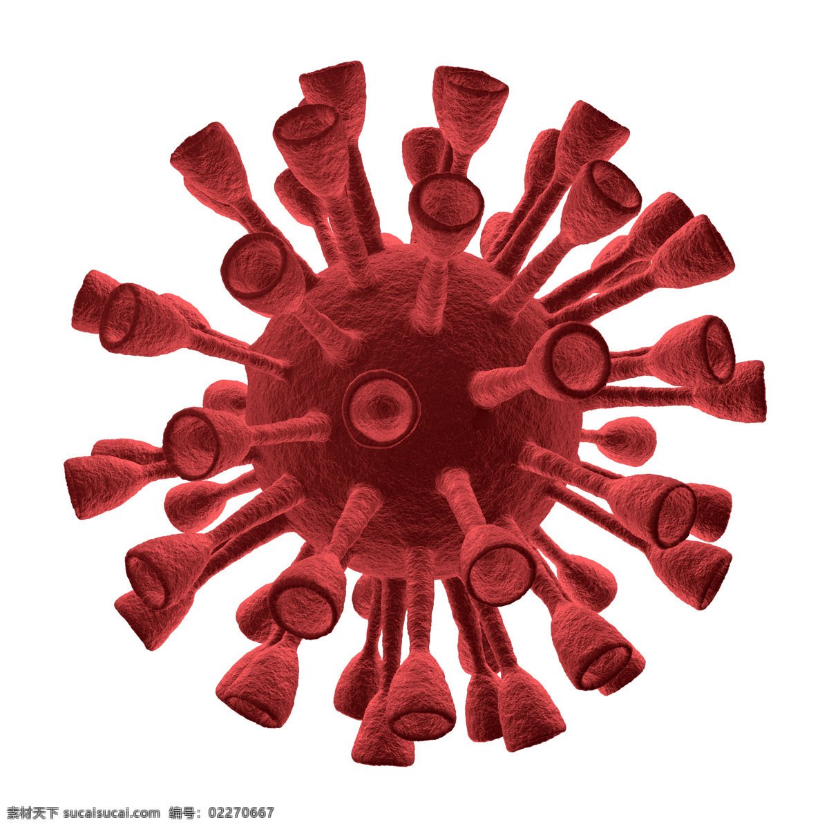 红色 带刺 病毒 红色带刺病毒 病毒体 体内病毒 病毒细胞 病毒素材 医学 医疗 科学研究 医疗科技 医疗护理 现代科技