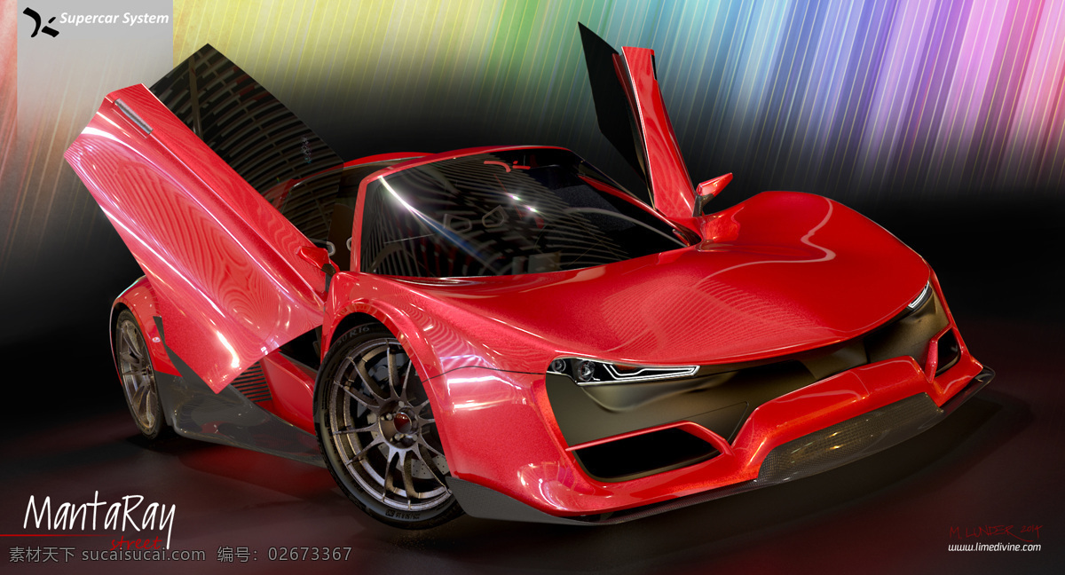 克 挑战 蝠鲼 最终 进入 路街 跑车 汽车 超级跑车 supercar2013 3d模型素材 其他3d模型