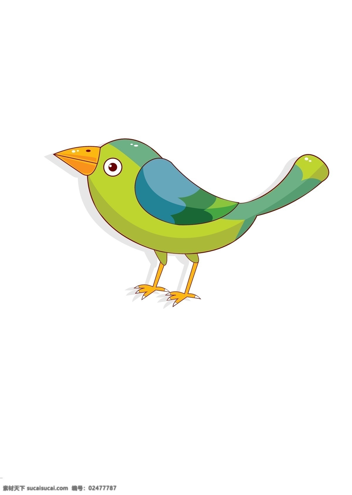 创意小鸟插画 鸟类 飞行 小鸟 小动物 卡通插画 动漫动画