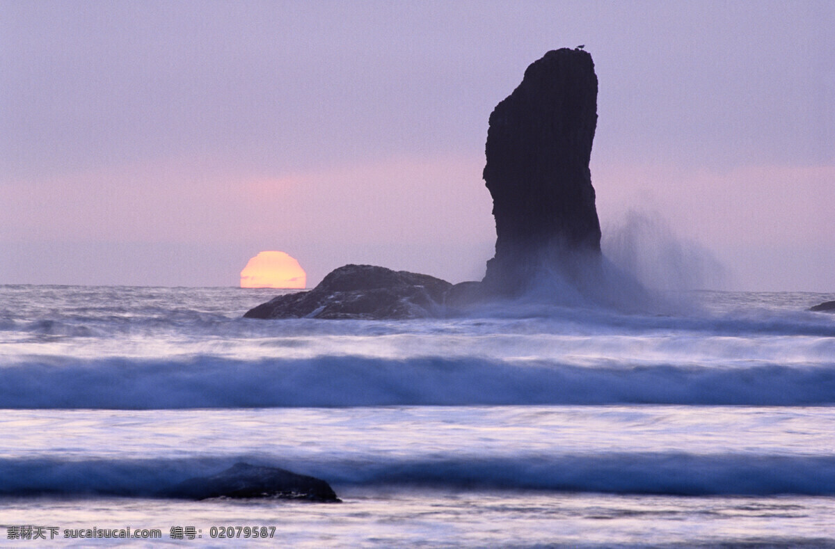 大海 高清 国外 海浪 海滩 黄昏 金色 旅游 岩石 小岛 清晨 天空 唯美 太阳 自然风景 自然景观