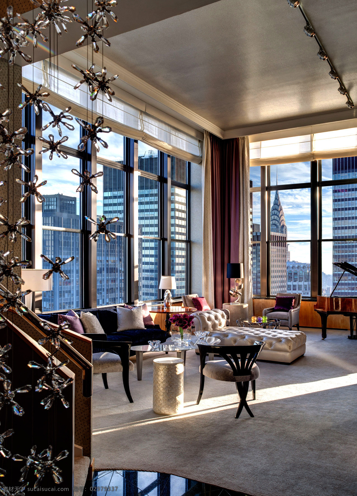 纽约高级公寓 套房 公寓 繁华街区 商业街区 顶级 景观与建筑 建筑园林 室内摄影