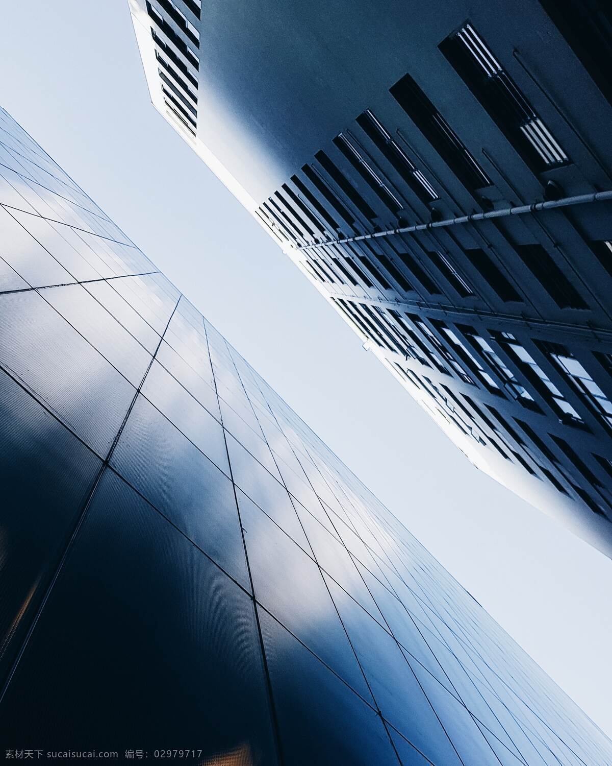 现代科技 城市 大楼 商务 背景 天空 蓝色 办公 现代 科技