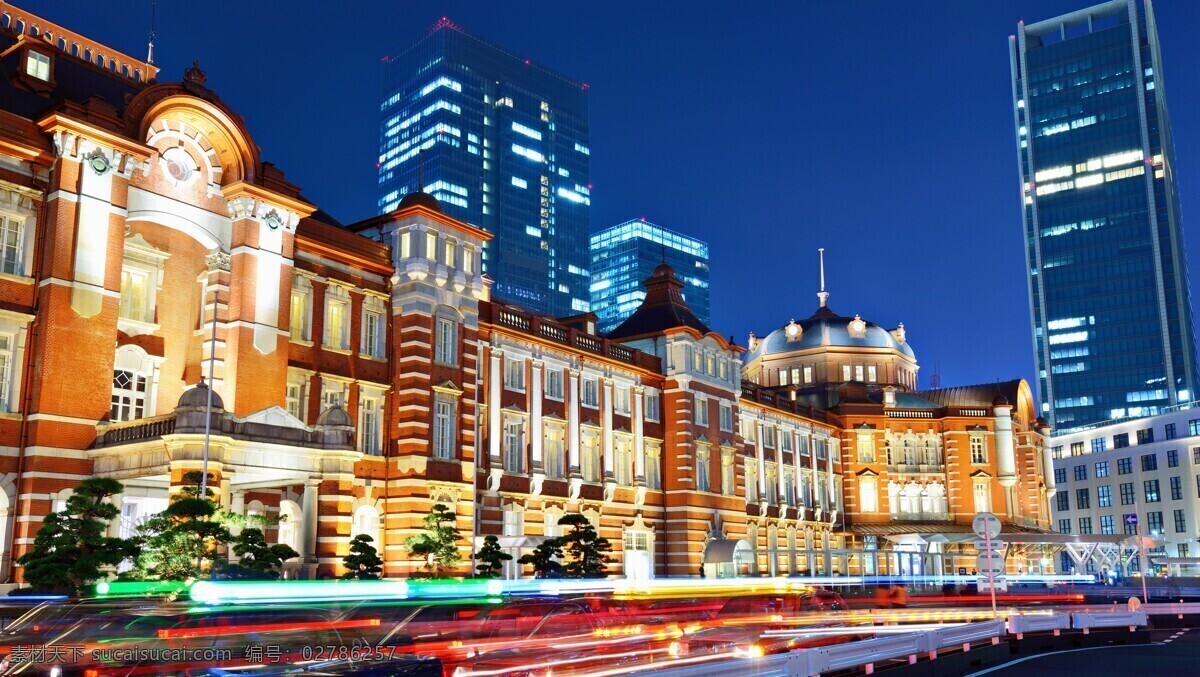 街道城市夜景 街道 城市 夜景 灯光 繁华 城市风光 环境家居 黑色