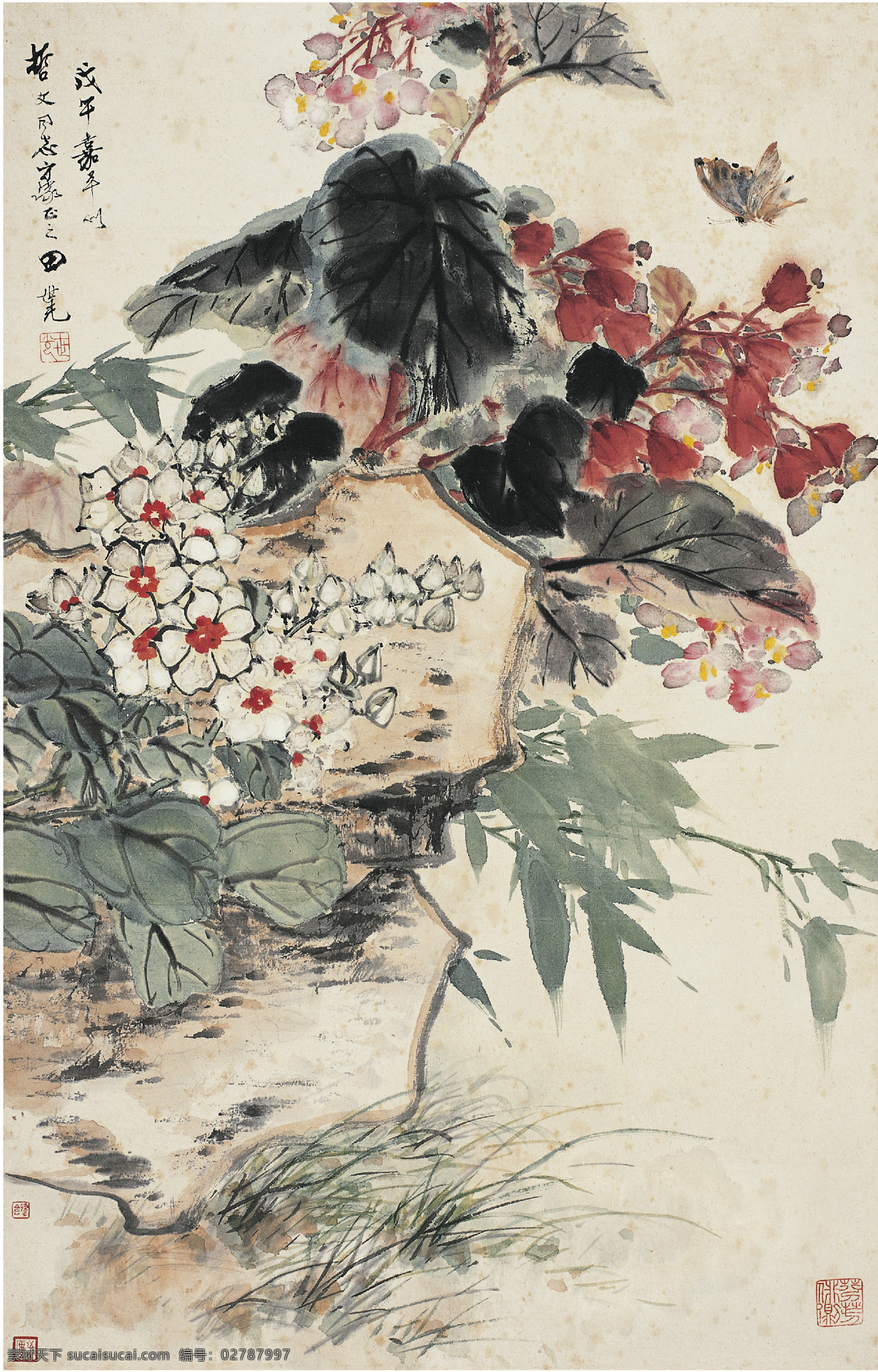 田世光 花鸟 水墨 国画 中国画 传统画 绘画艺术 文化艺术 绘画书法