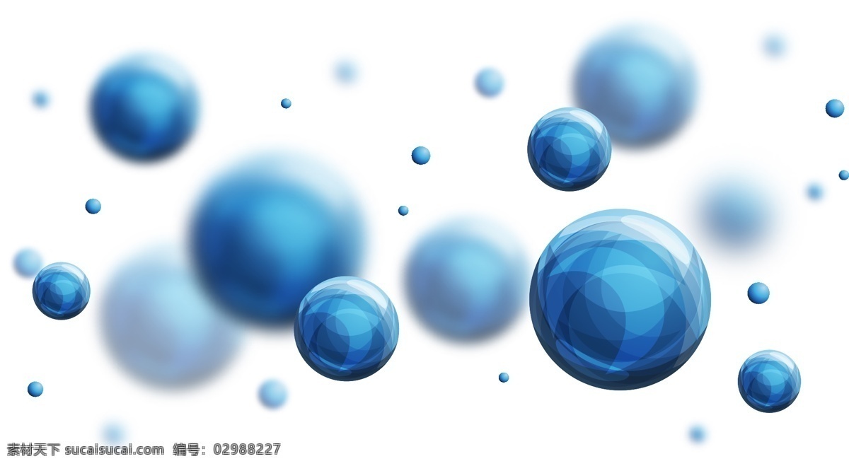 蓝色 颗粒 粒子 圆球 科技 感 元素 科技感 矢量 律动