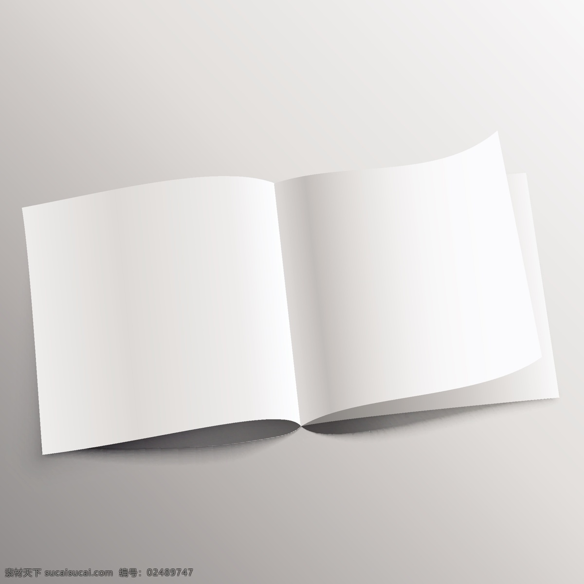 打开 书 模型 模板 小册子 纸 阴影显示 空白的 现实的 空的 嘲笑