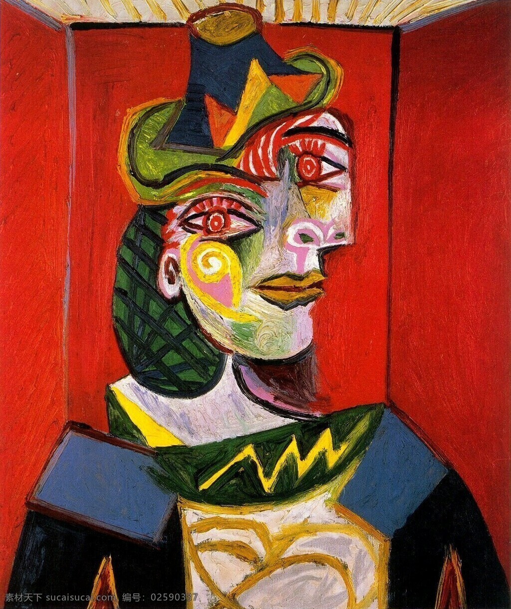 maar 西班牙 画家 巴勃罗 毕加索 抽象 油画 人物 人体 装饰画 dora de portrait 1938
