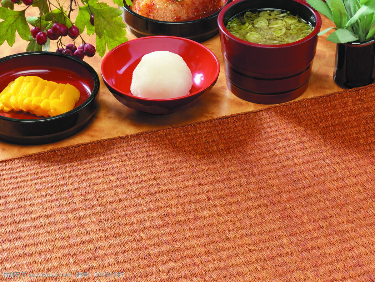 日本料理 米团 糕点 汤 草席 日本特色美食 美食 餐饮美食