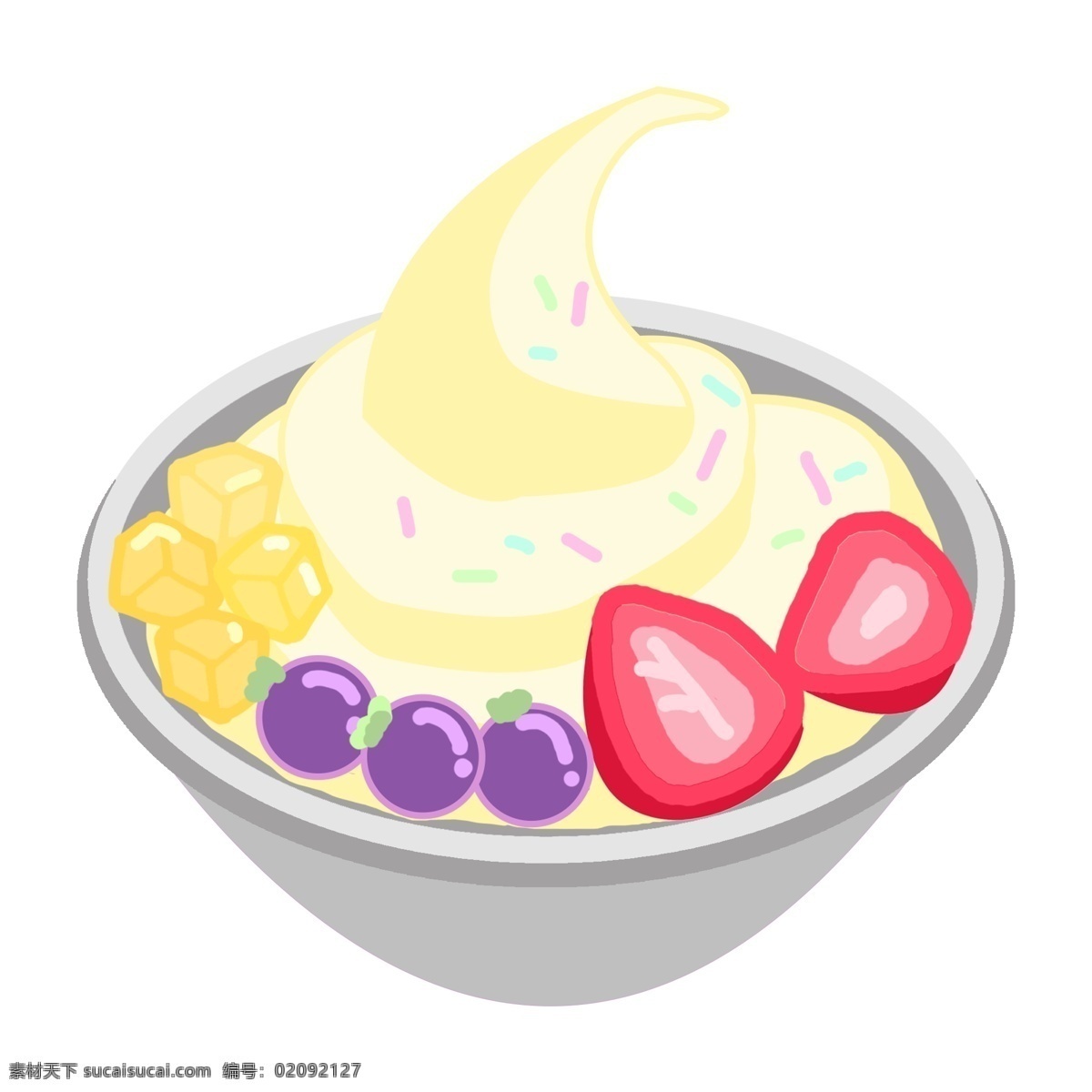 美味 小吃 冰淇淋 插画 凉爽的冰淇淋 卡通插画 小吃插画 食品插画 食物插画 地方小吃 甜品冰淇淋