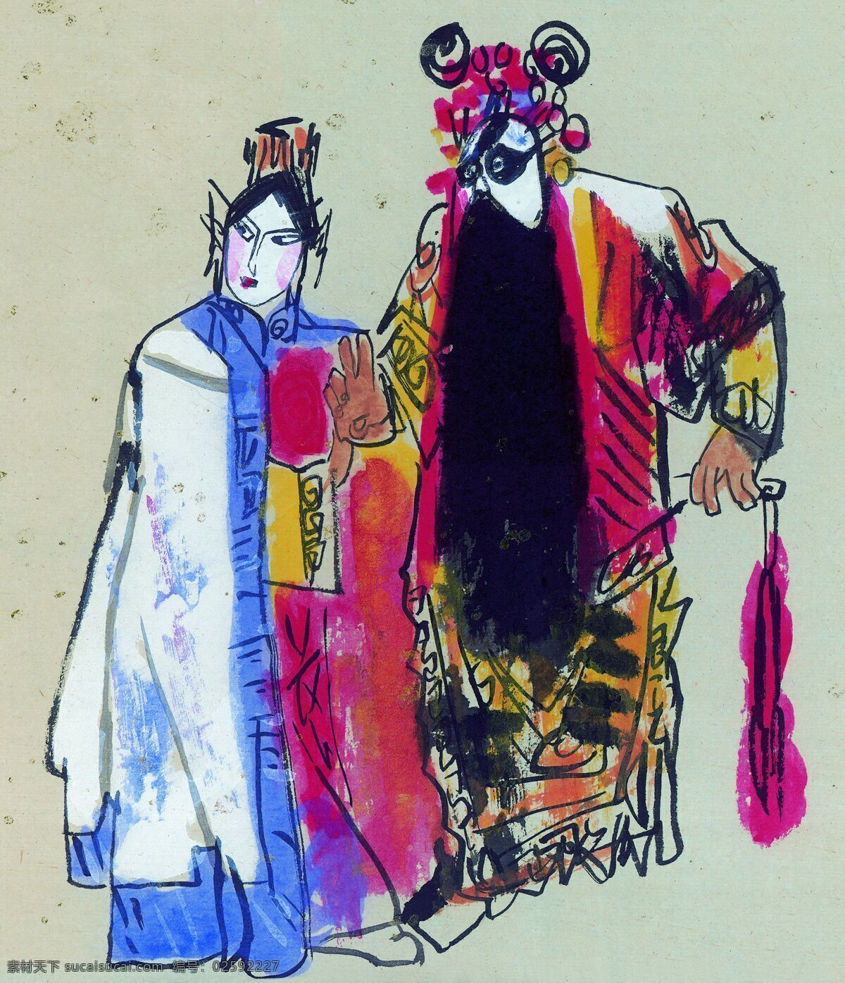 戏子 秀 技 儿童 绘画 临摹 水彩 素描 装饰