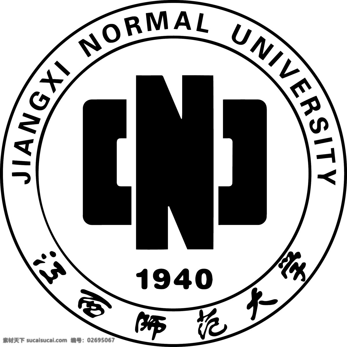 江西师大 logo 江西师范大学 徽标 校徽 标识标志图标 公共标识标志 矢量图库 标志图标