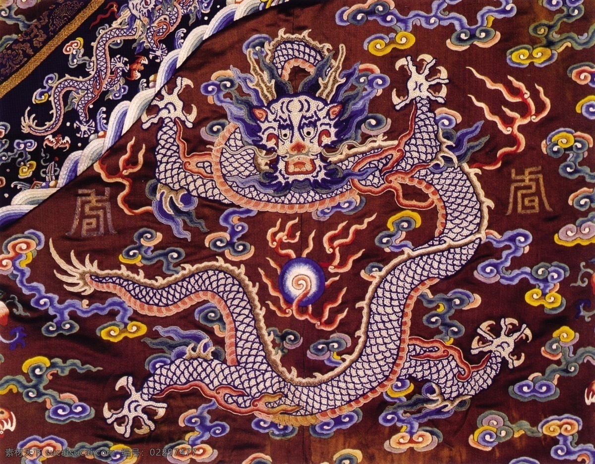 龙免费下载 分层 源文件 古画图片 古龙 龙 龙凤呈祥 民间艺术 双龙 中国 传统 元素 整合 中华刺绣 文化艺术