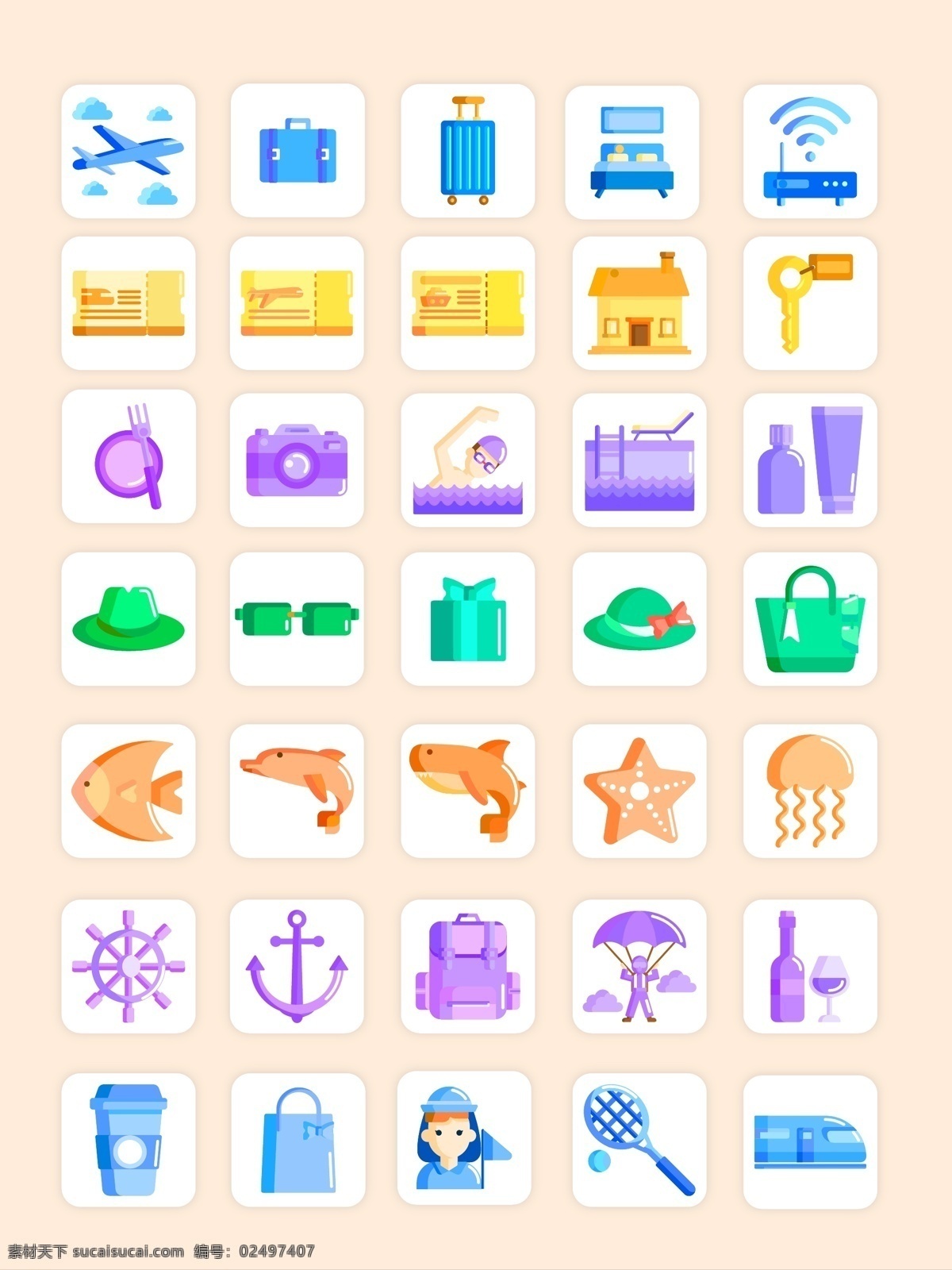 旅游 主题 icon icon设计 图标设计