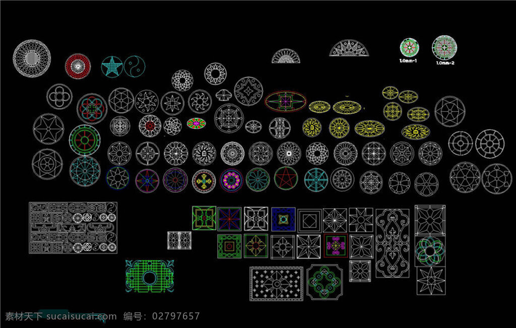 花 cad 景观 图纸 各种景观公园 园林树木 园林立面 景观树木 景观设计 总 平面图 dwg 黑色