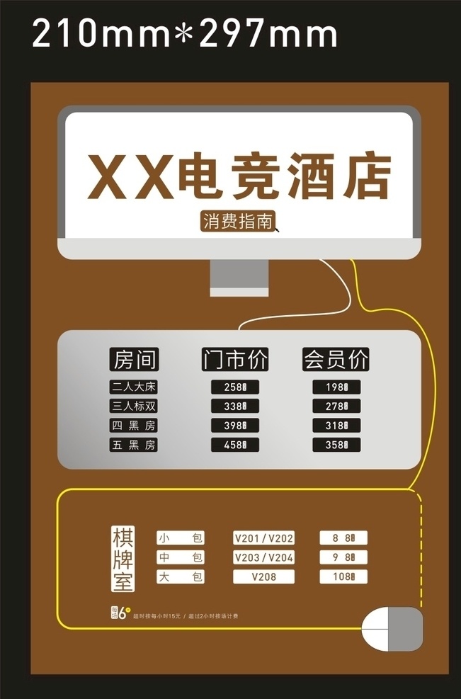 电 竞 酒店 消费指南 电竞酒店 简约 dm单 原创