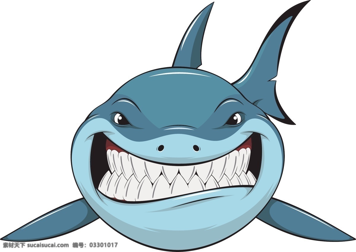 露齿 微笑 大 鲨鱼 大鲨鱼