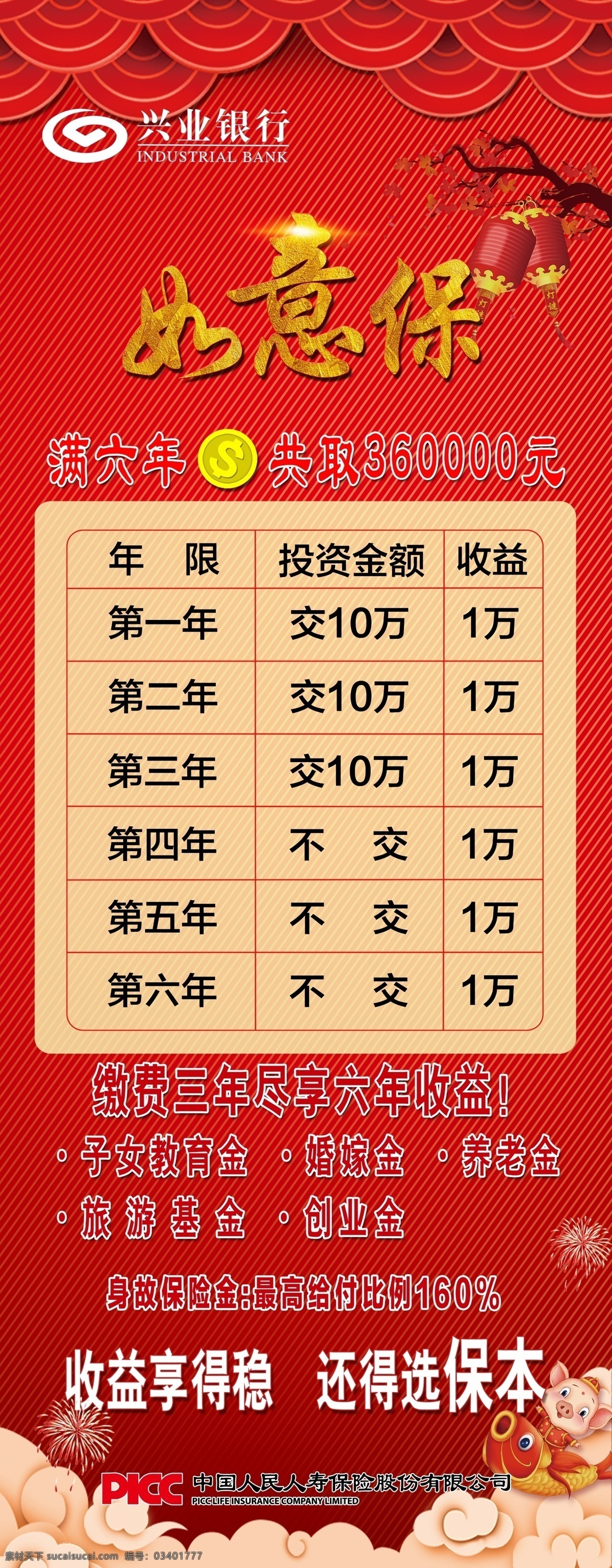 兴业银行 易拉宝 银行易拉宝 产品宣传 银行宣传 分层