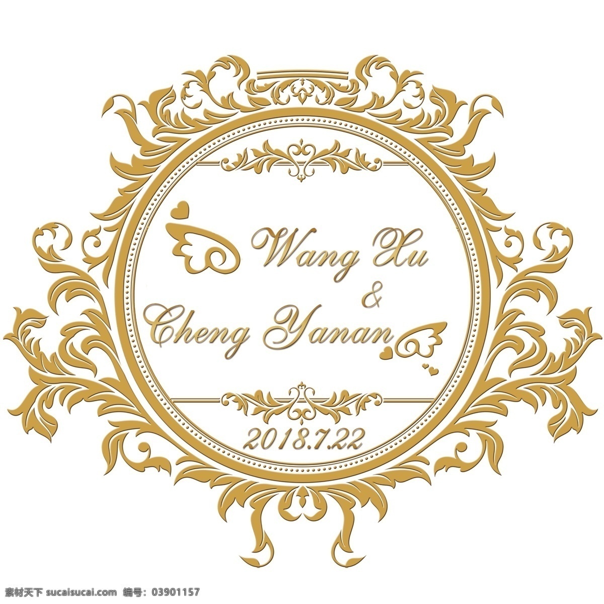 婚礼 迎宾 牌 迎宾牌 水牌 金色 婚礼logo 欧式婚礼 欧式花纹 婚礼标志 分层