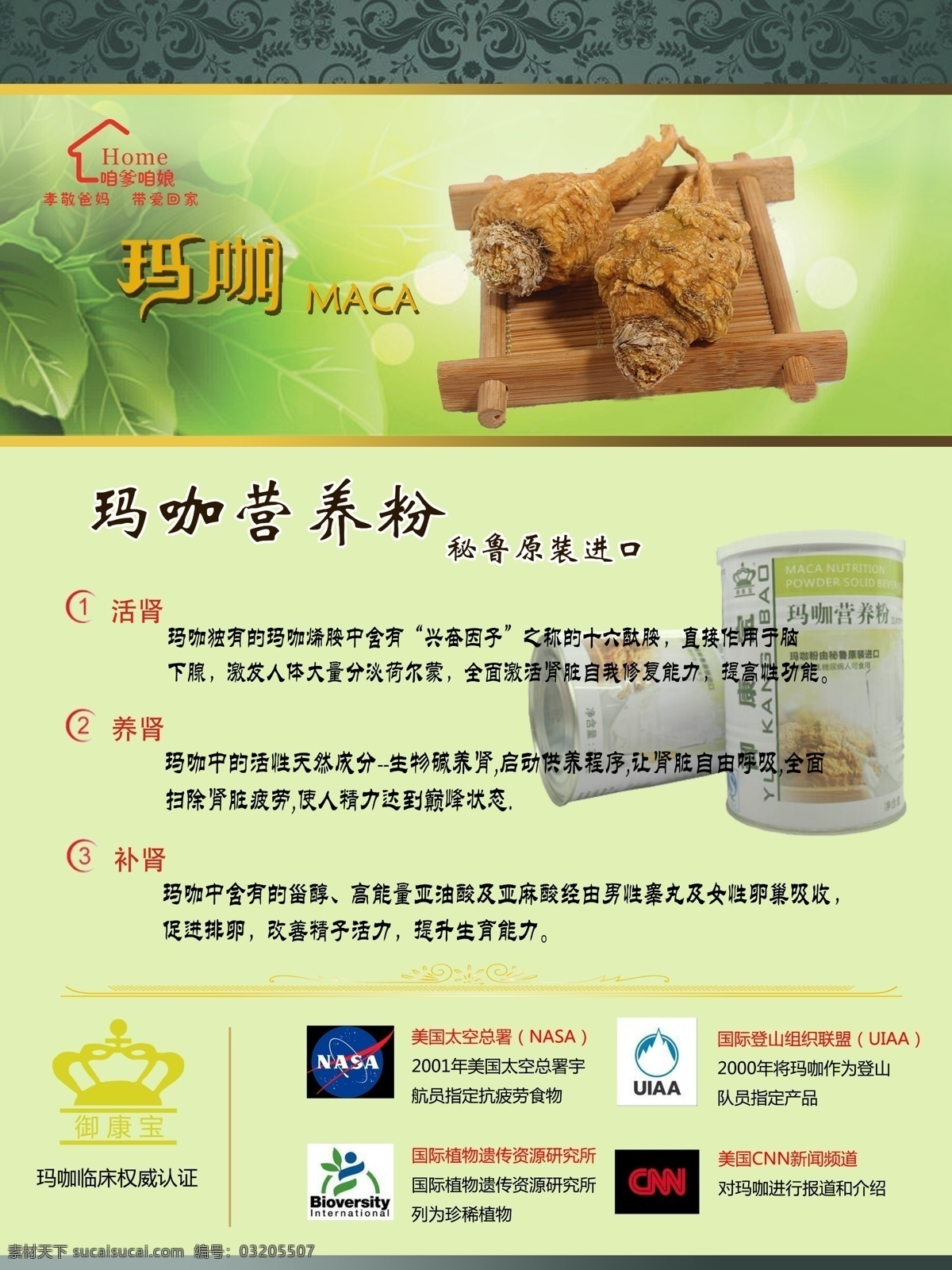 玛咖粉宣传画 玛咖粉 宣传画 玛咖粉简介 绿色底纹 玛咖图片