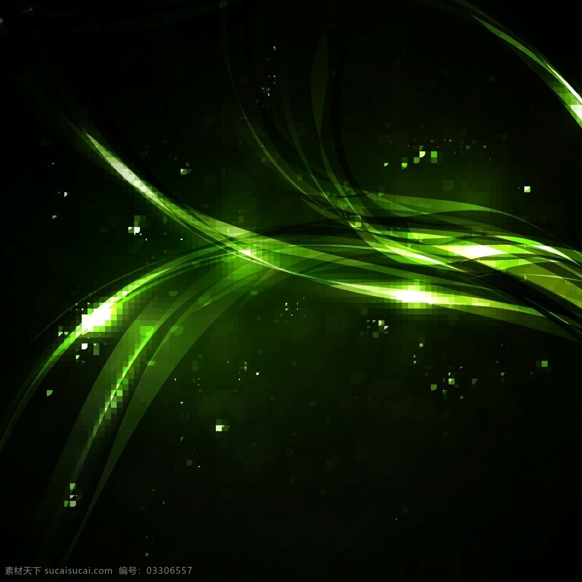 动态 漩涡 背景 绿色 趋势 摘要 装饰