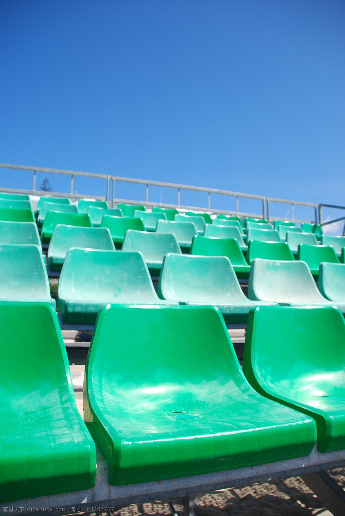 体育场 看台 上 绿色 青色 天蓝色