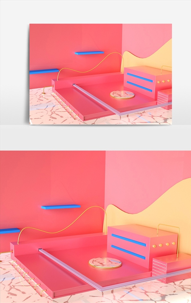 c4d 场景 建模 场景建模 视觉 建模渲染 渲染 3d设计 3d作品