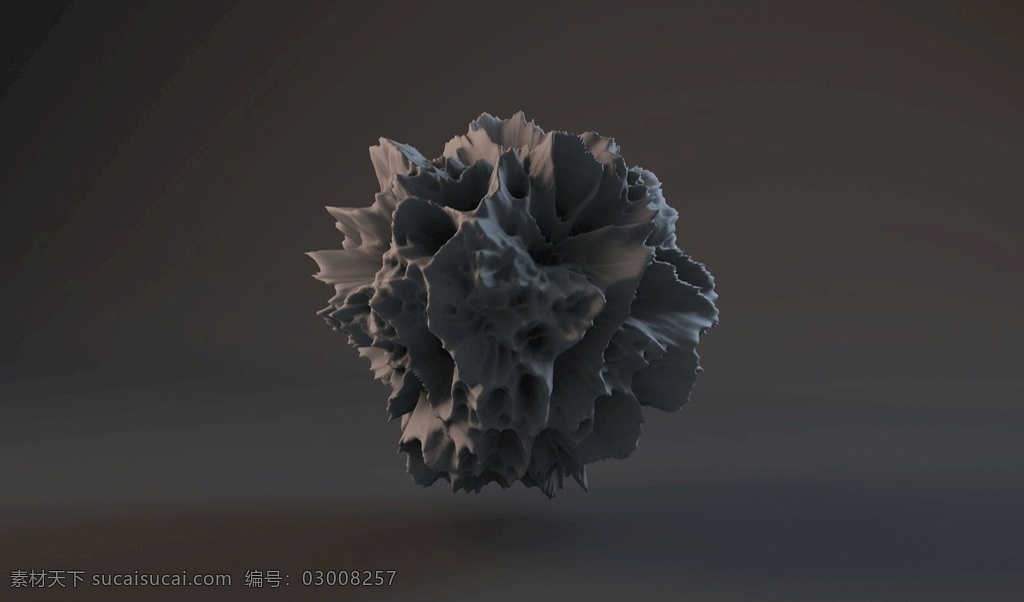 灰色陨石 灰色 c4d 陨石 模型 现代科技