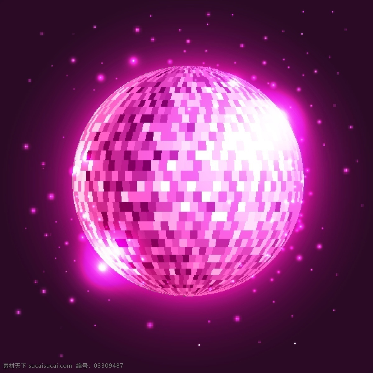 舞者 迪斯科舞 电子 娱乐背景 紫色