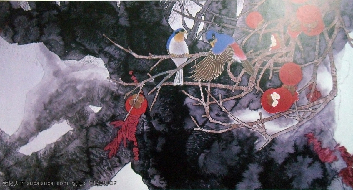 水墨 花鸟 国画 水墨花卉植物 花鸟画 中国画 绘画艺术 水墨画 装饰画 中堂画 山水画 书画文字 文化艺术