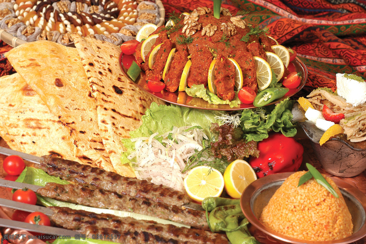 土耳其 美食 饼 烤肉 烤串 食物 外国美食 外国食物 土耳其食物 餐饮美食