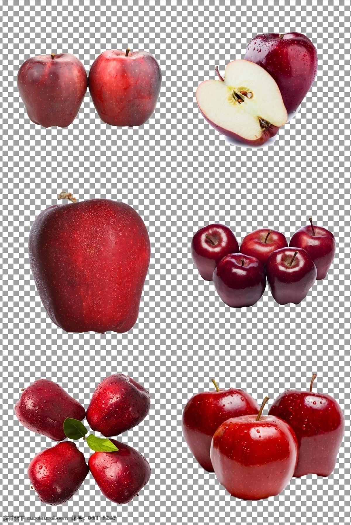 美味 水果 红 蛇果 新鲜 进口 红蛇果 苹果 免抠 无背景 免抠图 抠图 元素 透明 通道 png免抠图 分层
