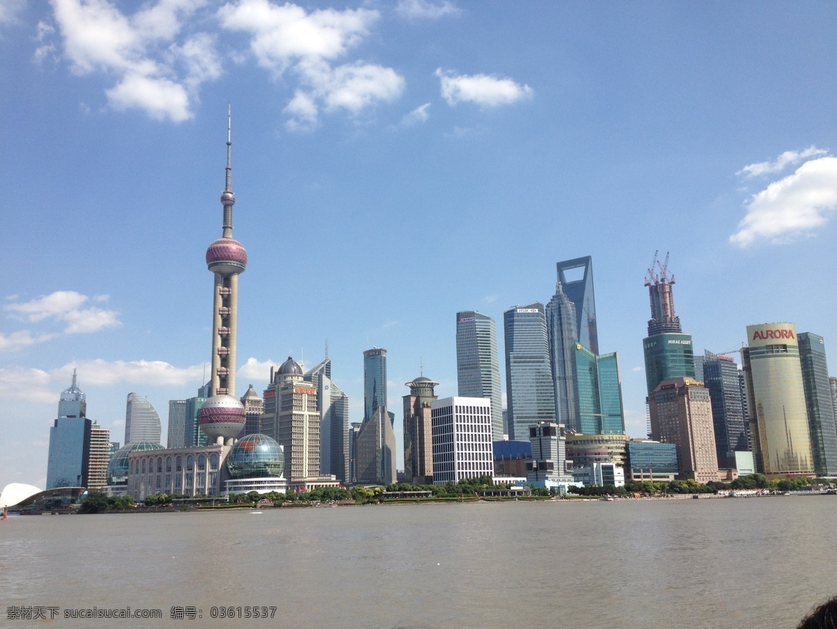 外滩 东方明珠 建筑物 建筑 蓝天 大厦 上海 城市 都市 大城市 国内旅游 旅游摄影