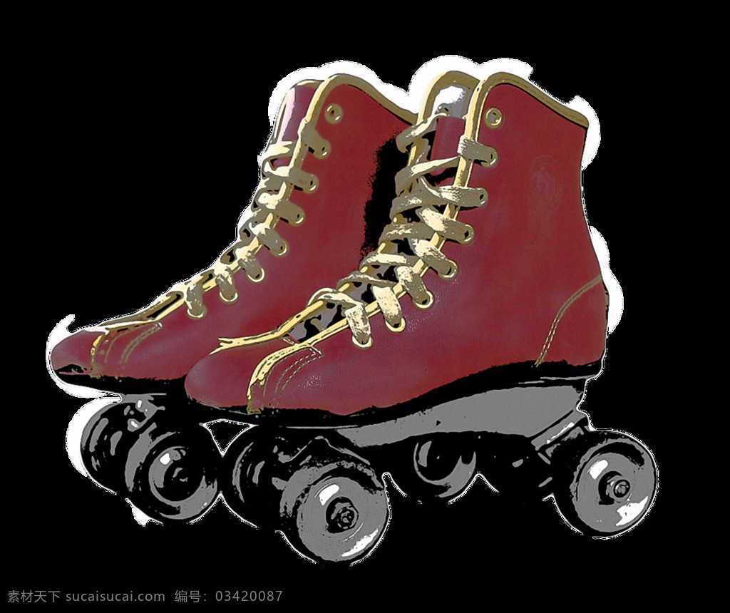 双 红色 溜冰鞋 免 抠 透明 红色溜冰鞋 滑冰鞋 滑冰鞋图片