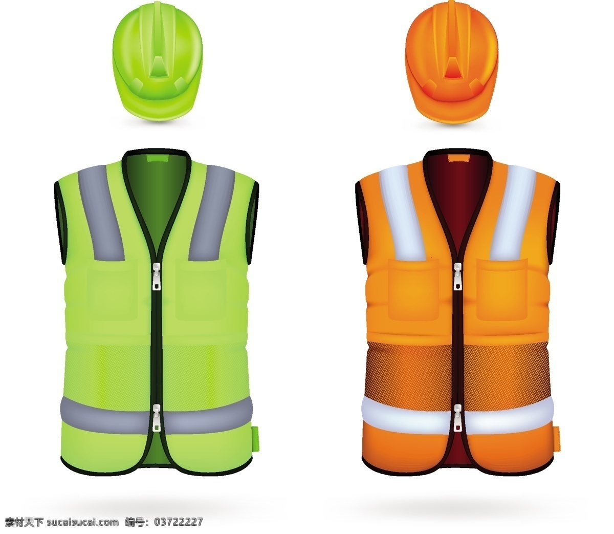 工作 服装设计 矢量图 安全帽 背心 短袖 帽子 上衣 矢量素材 矢量图库 安全服 其他矢量图