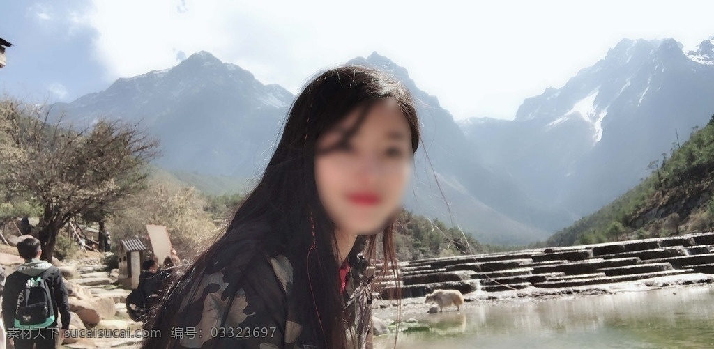 西藏旅游 姑娘 西藏 旅游 雪山 美女 高清图片 人物图库 女性女人