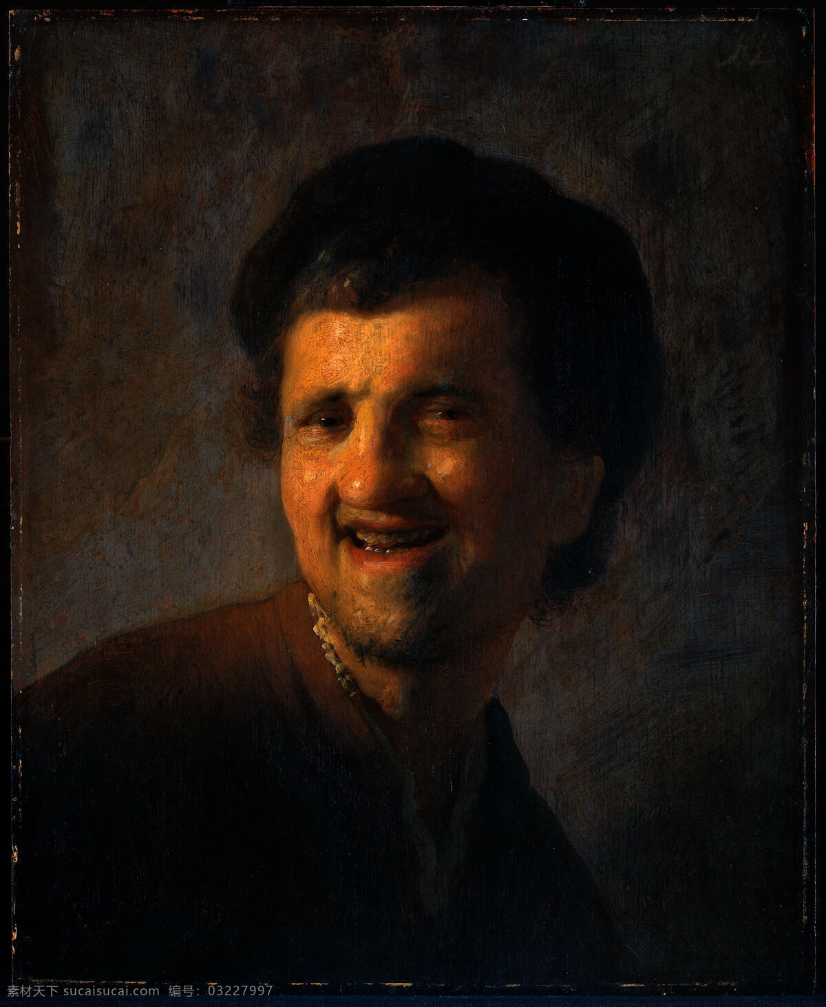 笑容 灿烂 欧洲 男子 肖像画 笑容灿烂 欧洲男子 人物 古代欧洲人 绘画 艺术 书画文字 文化艺术