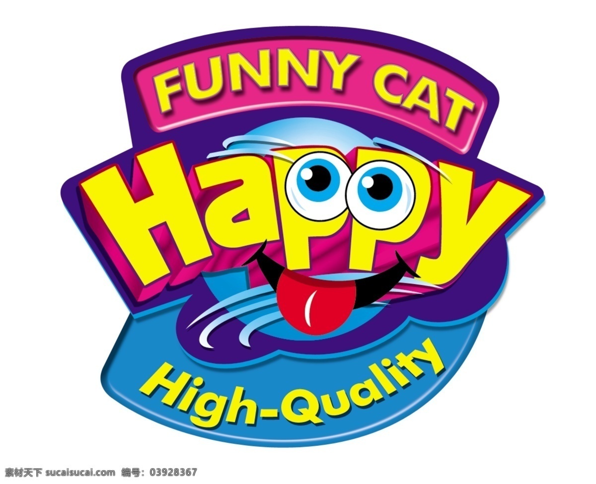 玩具 标题 cat happy 分层 卡通 体育 源文件 玩具标题 卡头 funny psd源文件