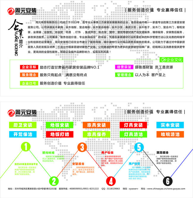 西站 企业 文化 公司简介 业务流程 展板 企业文化 安装 白色