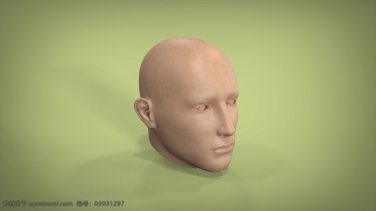 人 头部 keyshot 效果图 插件 皮肤 渲染 xamr vanloffelt jeroen 头的人 3d模型素材 其他3d模型